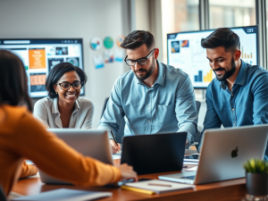 team working together